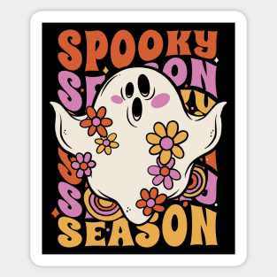 Retro Spooky Season Halloween Ghost // Groovy Halloween Spooky Cute Sticker